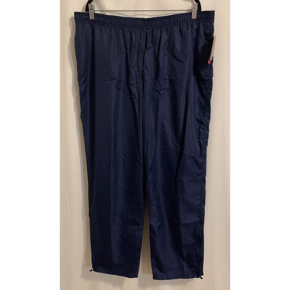BCG Womens Active Pants Blue Size 2XL Elastic Waist Pockets Mesh Lined New